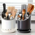 Support de rangement de couverts, égouttoir en plastique, conteneurs de vidange, support de séchage, vaisselle, couteau de Table, cuillère fourchette, conteneur outil de cuisine