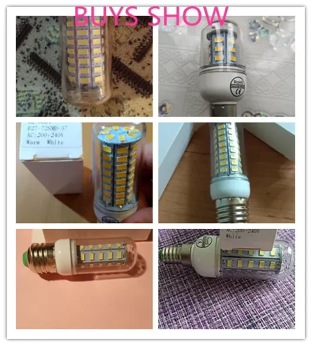 Ampoules LED E27 E14 5730SMD 220V – vue 6