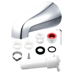 FLYY-robinet de baignoire universel de remplacement sans inverseur, adaptateur 5 en 1 pour bec de baignoire fonctionne 1/2 « , 3/4 » IPS Threa