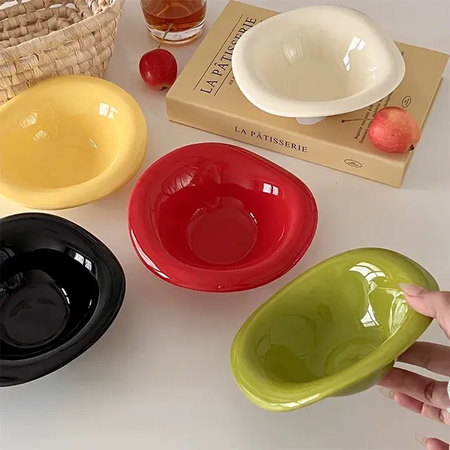 Soucoupe en céramique Ins Style bol à salade lavable au… – vue 5