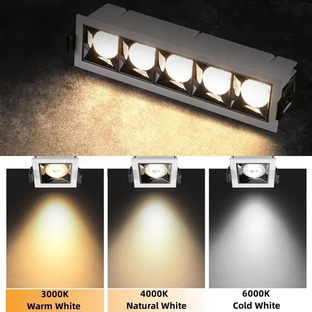 Plafonnier encastrable LED COB orientable intensité… – vue 6