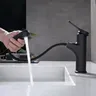 Robinet de lavabo de salle de bains noir – vue 2