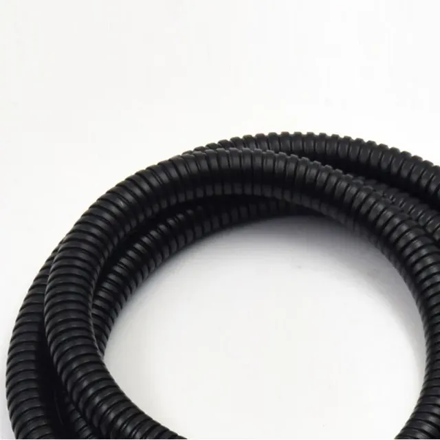 Tuyau de douche flexible en acier inoxydable noir – vue 3