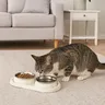 Double bol élégant en acier inoxydable pour animaux de… – vue 3