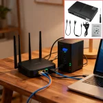 Alimentation sans interruption, alimentation de secours cc, routeur d&rsquo;alimentation UPS, Modem optique, adaptateur intégré 5V/9V/12V/15V/24V