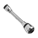 360 °   Extension de robinet Flexible, évier de cuisine pliable, matériau de fixation de tête de pulvérisation: acier inoxydable + couleur argent ABS