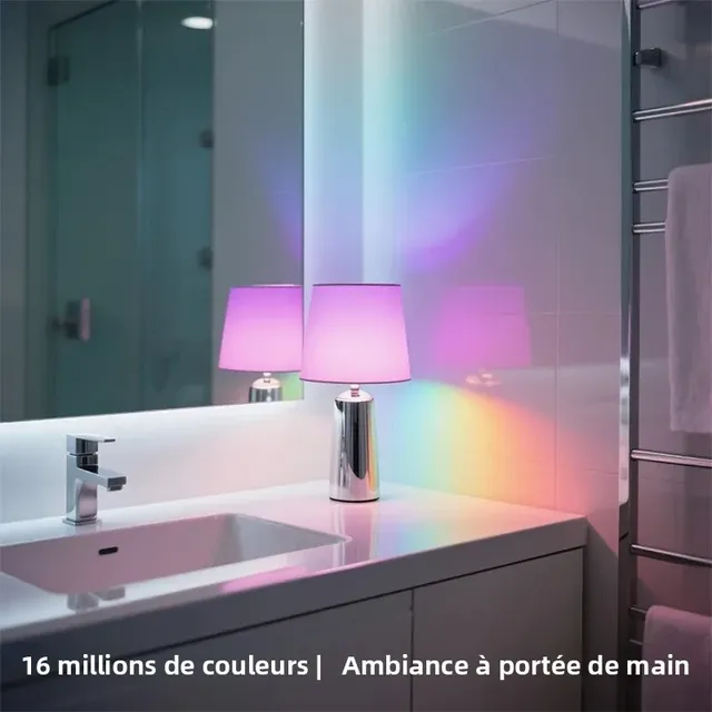 Ampoule LED multicolore RGBW – vue 3