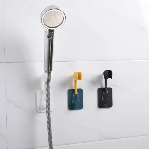 Support mural de douche, poinçon gratuit, ventouse, Viscose, Base rotative, support de buse, cintre d&rsquo;accessoires pour salle de bain