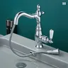 Robinet extractible rétro tout en cuivre