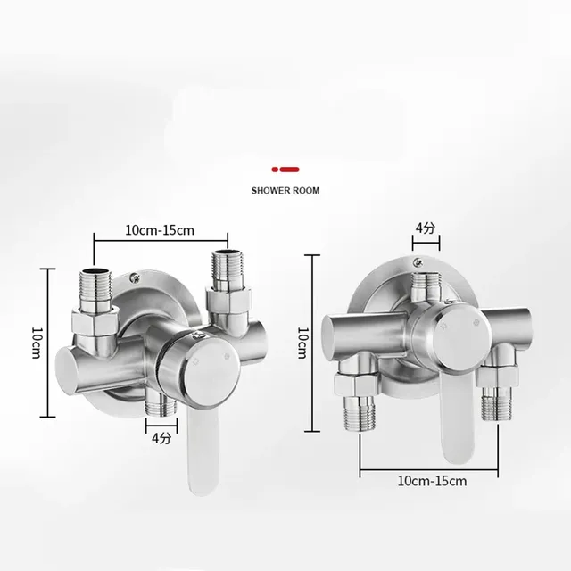 Mitigeur mural monocommande acier inoxydable brossé… – vue 5