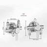 Mitigeur mural monocommande acier inoxydable brossé… – vue 5