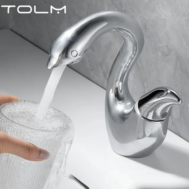 Mitigeur lavabo monocommande bec cascade forme cygne… – vue 7