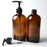Pompe lotions verre ambré 500 millilitres lot trois… – vue 6