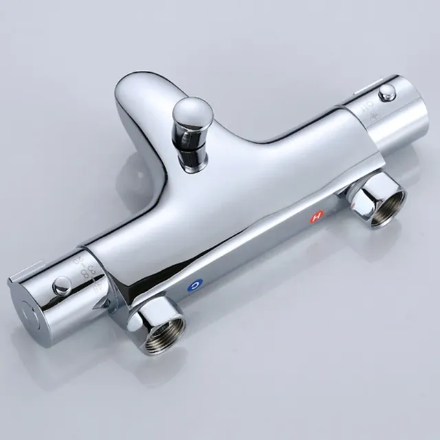 Mitigeur thermostatique mural baignoire douche laiton… – vue 6