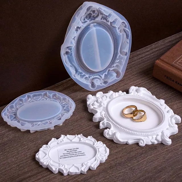 Plateau de rangement ovale en Relief – vue 3