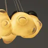 Lampe à suspension élégante miroir foncé - Lustre en… – vue 6