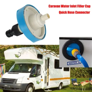 Bouchon de remplissage d&rsquo;entrée d&rsquo;eau pour camping-car, connecteur de tuyau rapide pour caravane, accessoires de camping-car, connecteur de tuyau de remplissage d&rsquo;entrée d&rsquo;eau