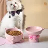 Double bol en céramique pour chat et chien – vue 2