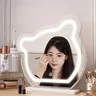 Miroir de salon en verre lumière LED mur grand cercle… – vue 2