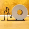 Porte rouleau papier toilette design minimaliste métal… – vue 1