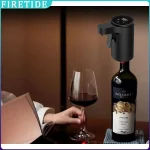Distributeur automatique de vin, pompe à vin à capteur intelligent avec contrôle à levier tactile pour vin rouge, whisky, liqueur, carafe électrique (noir)