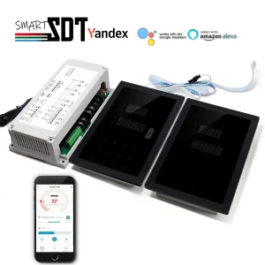 Contrôleur de Sauna 380V/440V avec WIFI Tuya, sortie de commutateur de relais actif et interrupteur multifonctionnel pour lumière/ventilateur/Transparent