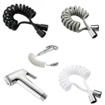 Pulvérisateur de Bidet de toilette à main, pomme de douche à ressort Flexible, tube de tuyau, ligne téléphonique, tuyaux souples, accessoires de salle de bains