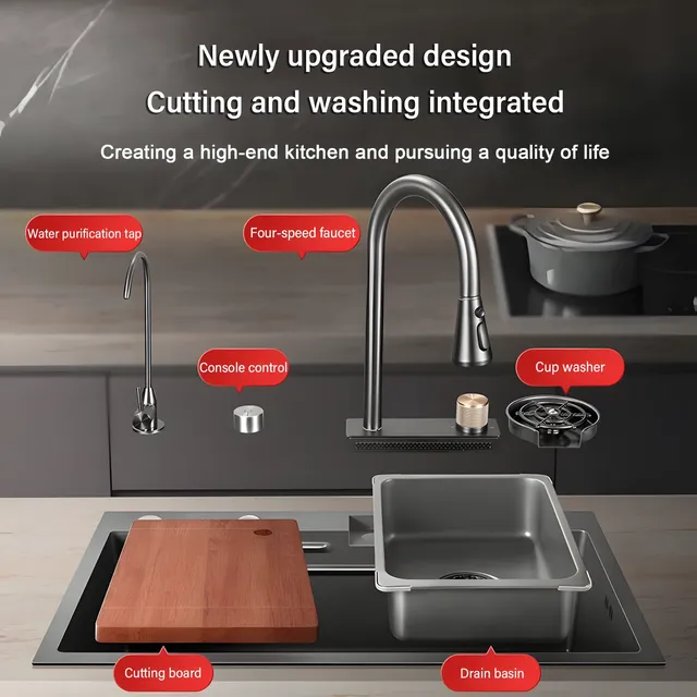 Éviers de cuisine en acier inoxydable 304 – vue 4