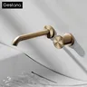 Robinet de lavabo de salle de bains mural en laiton… – vue 2