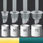 Bouchon d&rsquo;évier tuyau d&rsquo;égout bague d&rsquo;étanchéité bouchon d&rsquo;eau Drain de sol bouchon de douche accessoires de salle de bains 70-75mm drains en Silicone cuisine