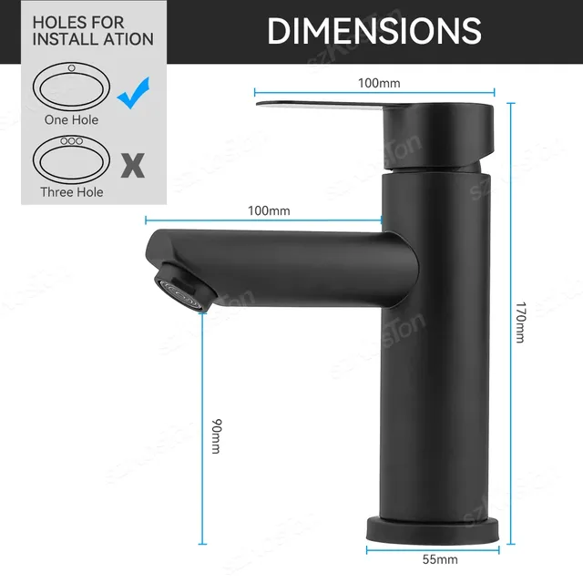 Robinet de cuisine en acier inoxydable – vue 7