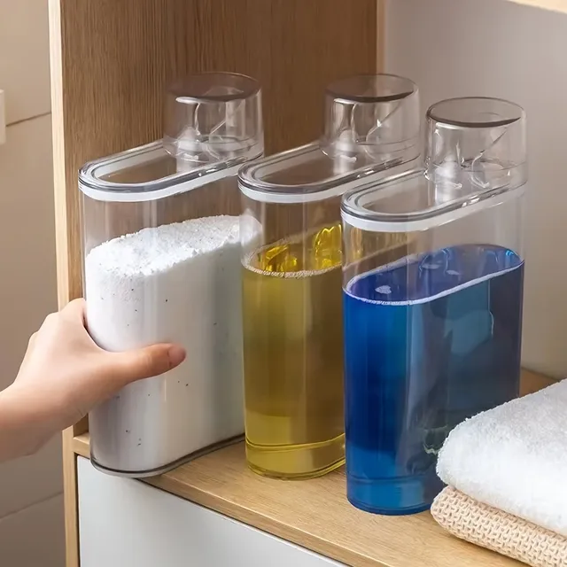Distributeur de détergent à lessive avec couvercle doseur