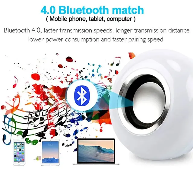 Ampoule LED musicale Bluetooth avec télécommande – vue 3
