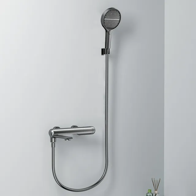 Mitigeur thermostatique mural noir anthracite inox…