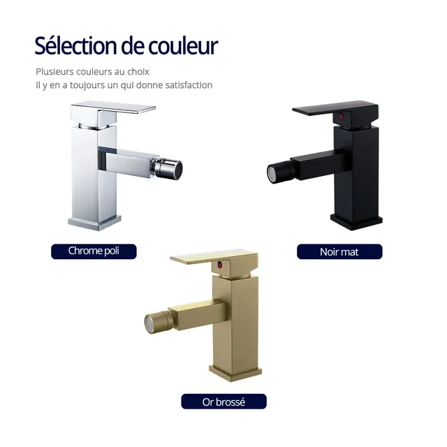 Robinet de Bidet en or brossé – vue 6
