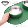 Double bol boire silicone antidérapant antidébordement… – vue 5