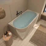 Baignoire élégante autoportante, garde au chaud, boîtier de luxe minimaliste, cadeau de baignoire, accessoires de meubles ménagers Ducha Piscina