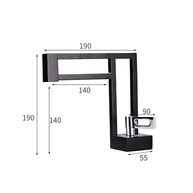 TOLM-Bassin moderne F/05 noir – vue 7