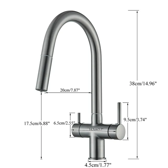 Filtre en Nickel Brossé Chromé Gris Pistolet – vue 5