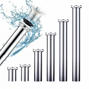 Piège à bouteilles de lavabo, ensemble de vidange, tuyau d&rsquo;évier, bouchon de filtre, Extension de tuyaux de Siphon, connexion de lavabo, adaptateur de plomberie, raccords de salle de bains