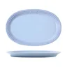Assiettes de service ovales en porcelaine – vue 4