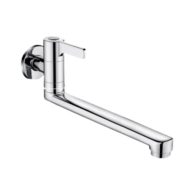 Robinet mitigeur mural monocommande laiton chrome bec… – vue 3