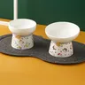 Distributeur de nourriture en céramique pour chat – vue 4