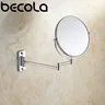 Miroir mural articulé extensible chromé rond 8 pouces… – vue 2