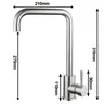Robinet d'eau de cuisine en acier inoxydable 304 – vue 6