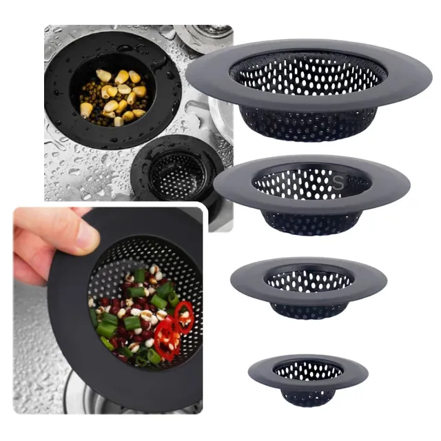 Filtre d'évier de cuisine en acier inoxydable