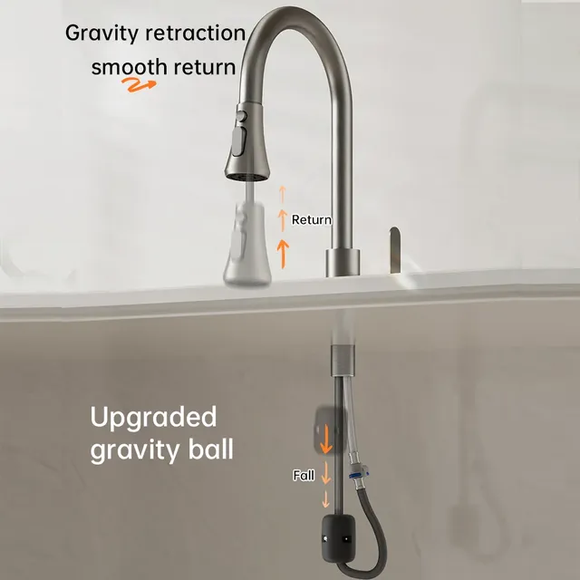 ORIENTAL YUHONG 304 robinet de cuisine extractible en… – vue 6