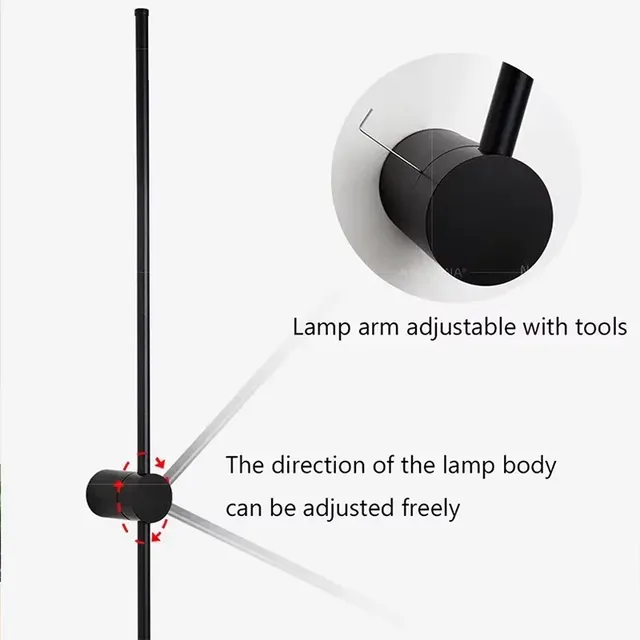 Applique murale LED RGB rotative 60/80/100cm – vue 6