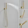 Robinet de douche en or brossé intégré en 2 voies… – vue 4