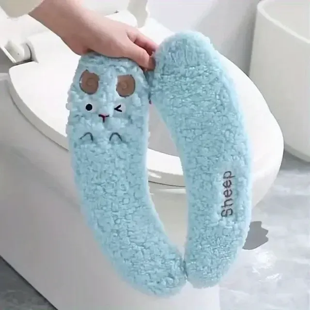 Housse de siège de toilette stérile en peluche épaisse… – vue 4